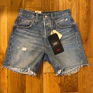 Levi’s 501 Mid Length Cutoff Jean Shorts